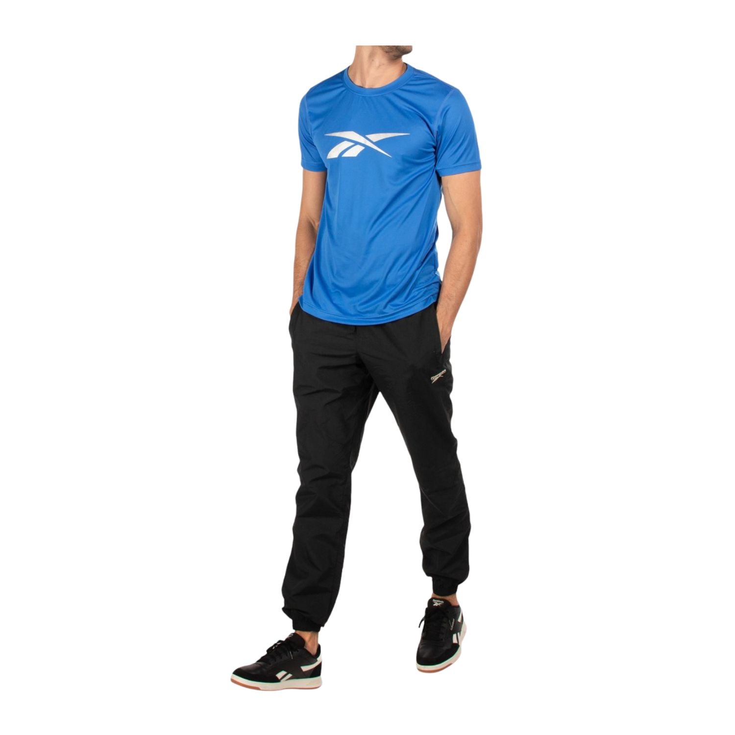 PLAYERA CASUAL AZUL REEBOK HOMBRE