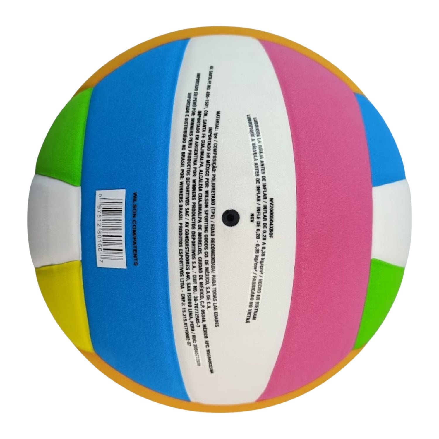 BALON VOLEIBOL MULTICOLOR WILSON-5